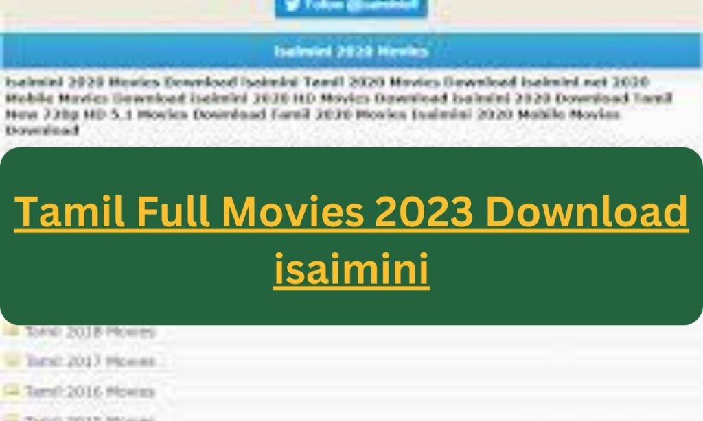 ISAIMINI 2023 TAMIL DUBBED MOVIE DOWNLOAD [300MB,480P